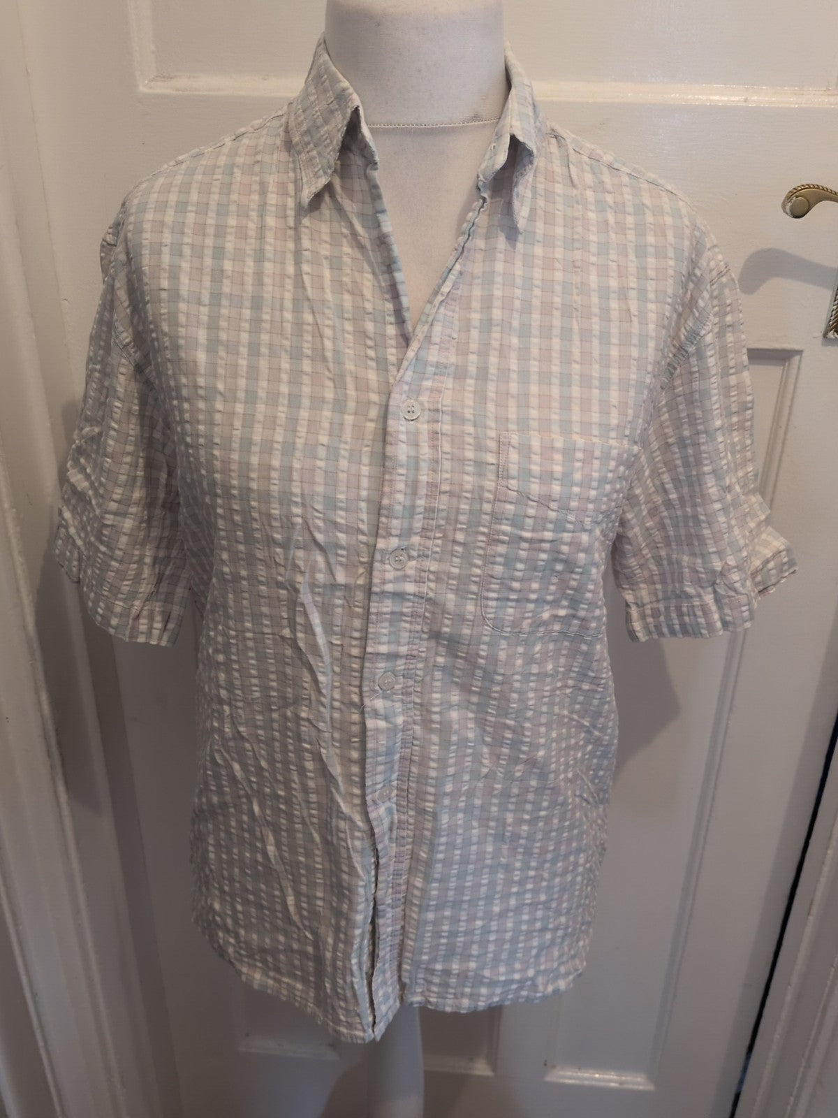 Tescoedium Pale Check Short Sleeve Shirt