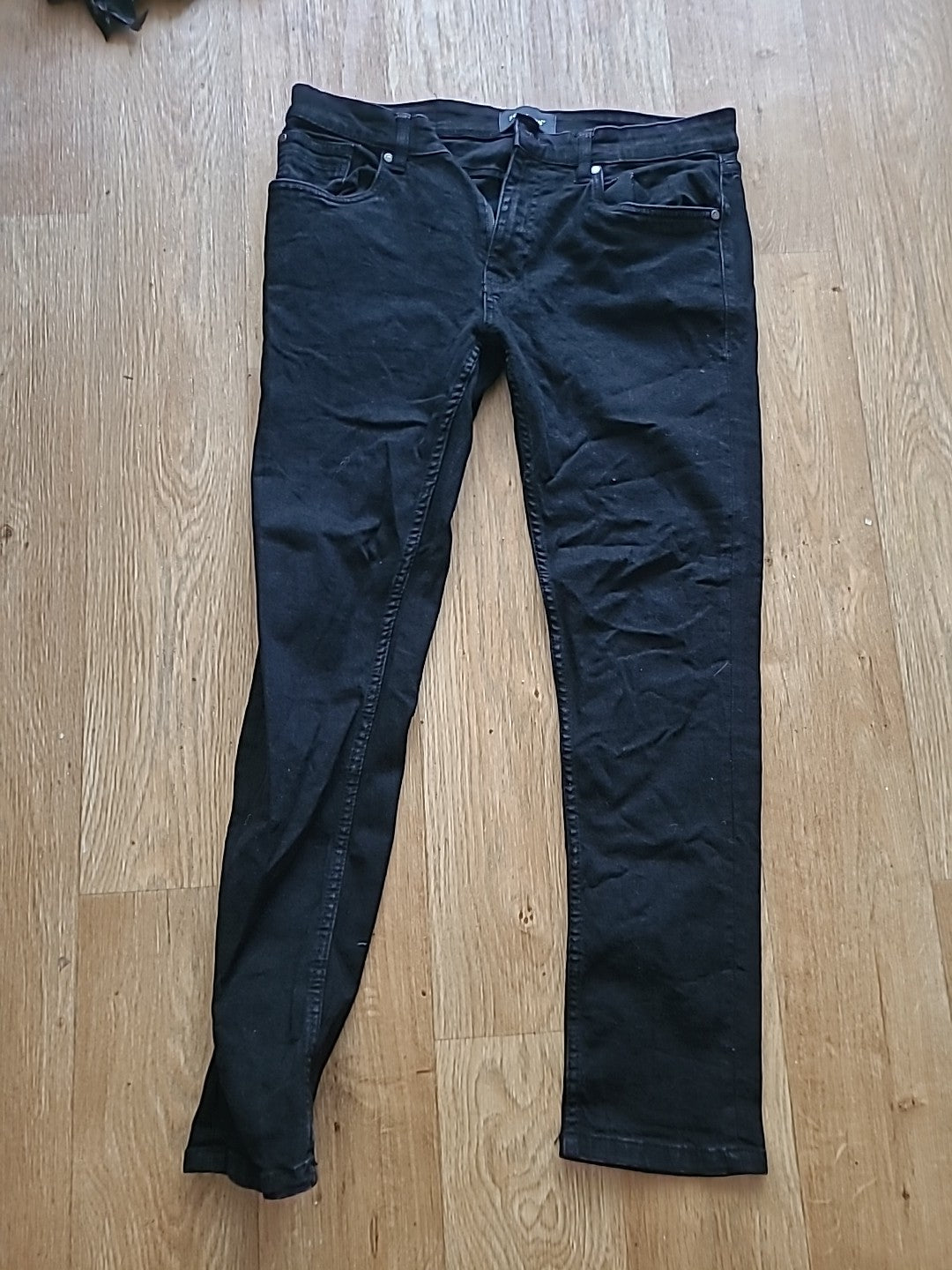 Mens Firetrap Size 32/30 Black Skinny Jeans