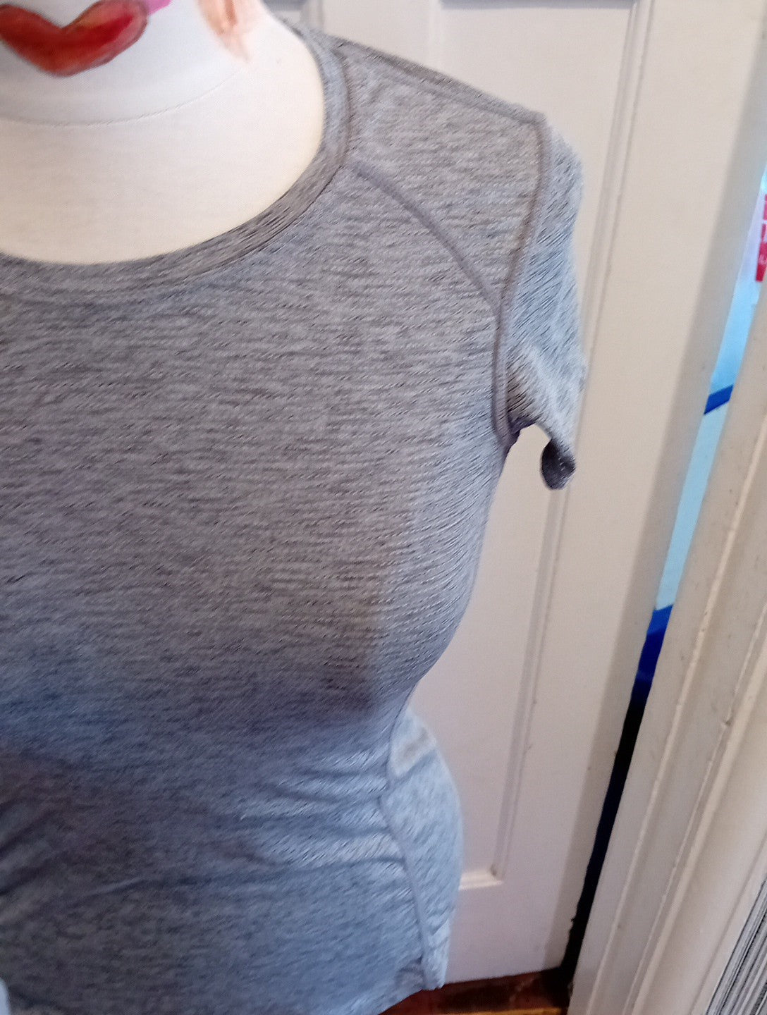 Ladies H+m Size XS grey Work Out Tshirt