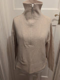 Ladies Brave Soul Small Pale Beige High Neck Jumper Pullover
