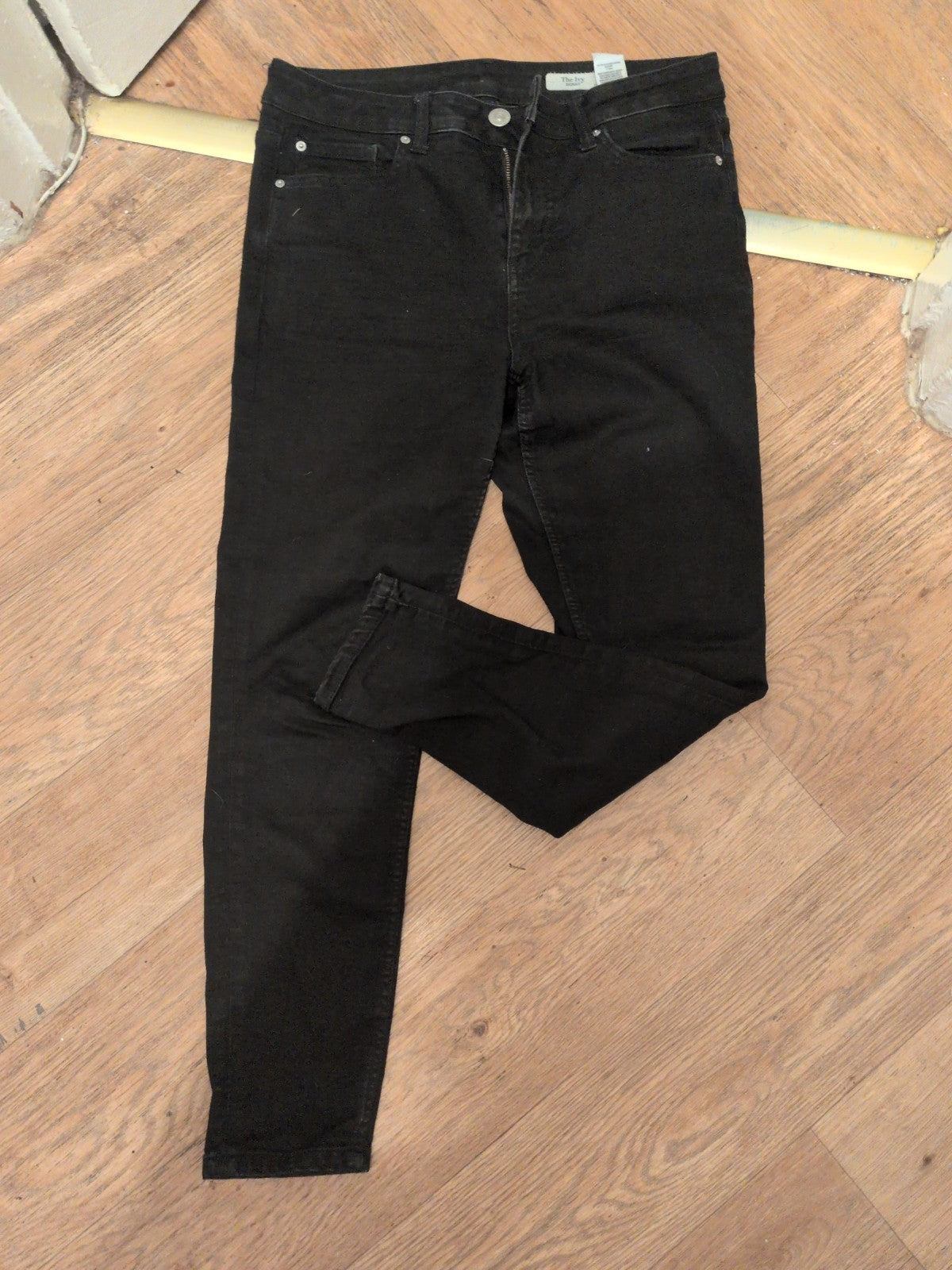 Ladies Marks And Spencer Size 12 Short The Ivy Black Skinny Jeans