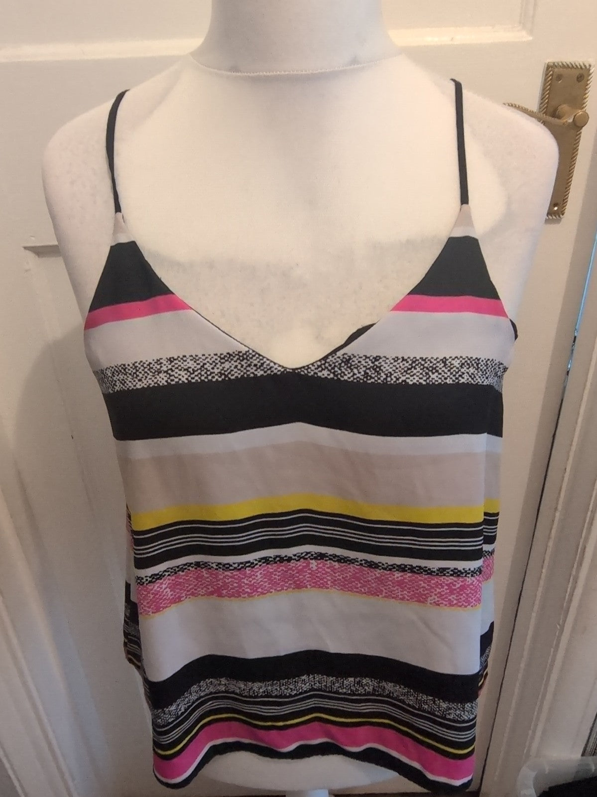River Island 14 Multicoloured Strappy Sleeveless Top