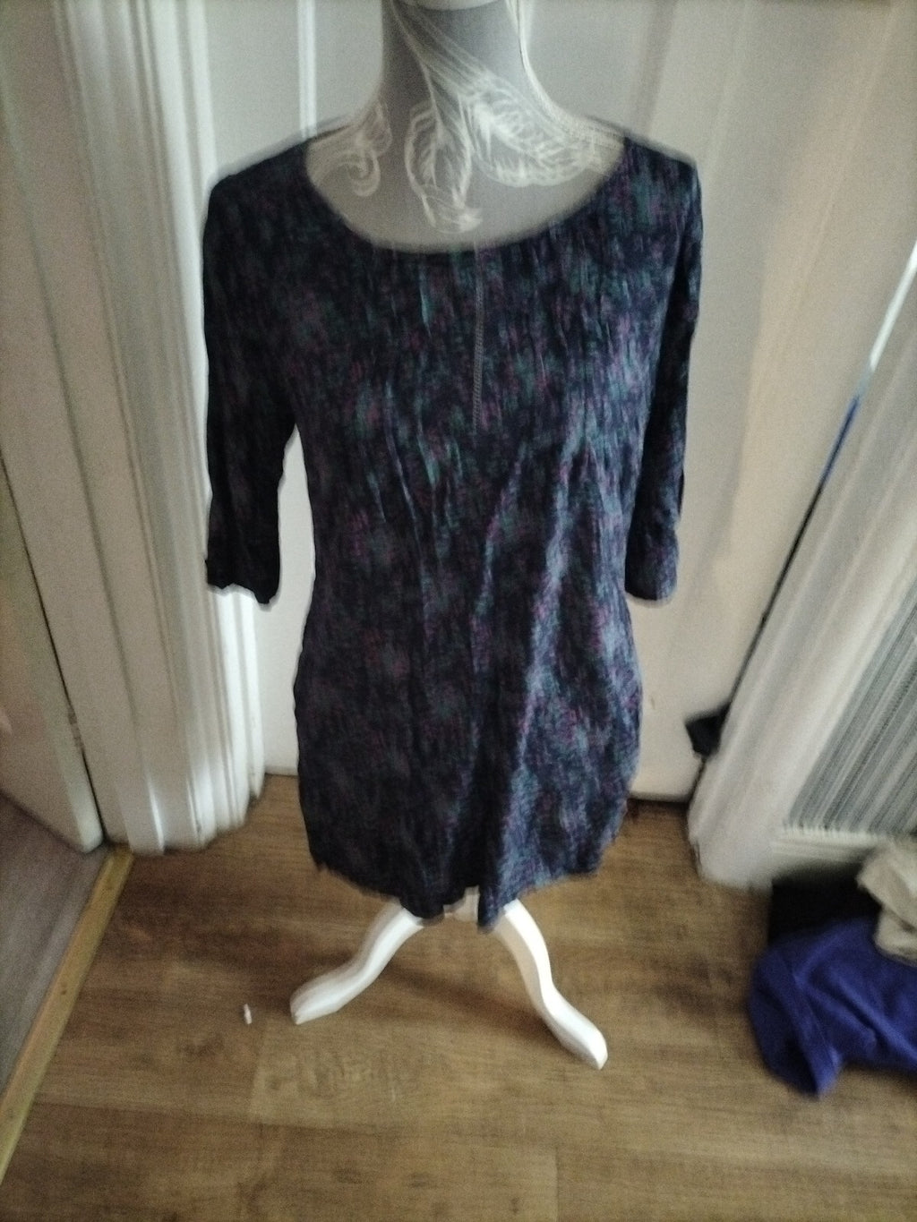 Ladies Mistral Size 8 Floral Mid Sleeved Dress
