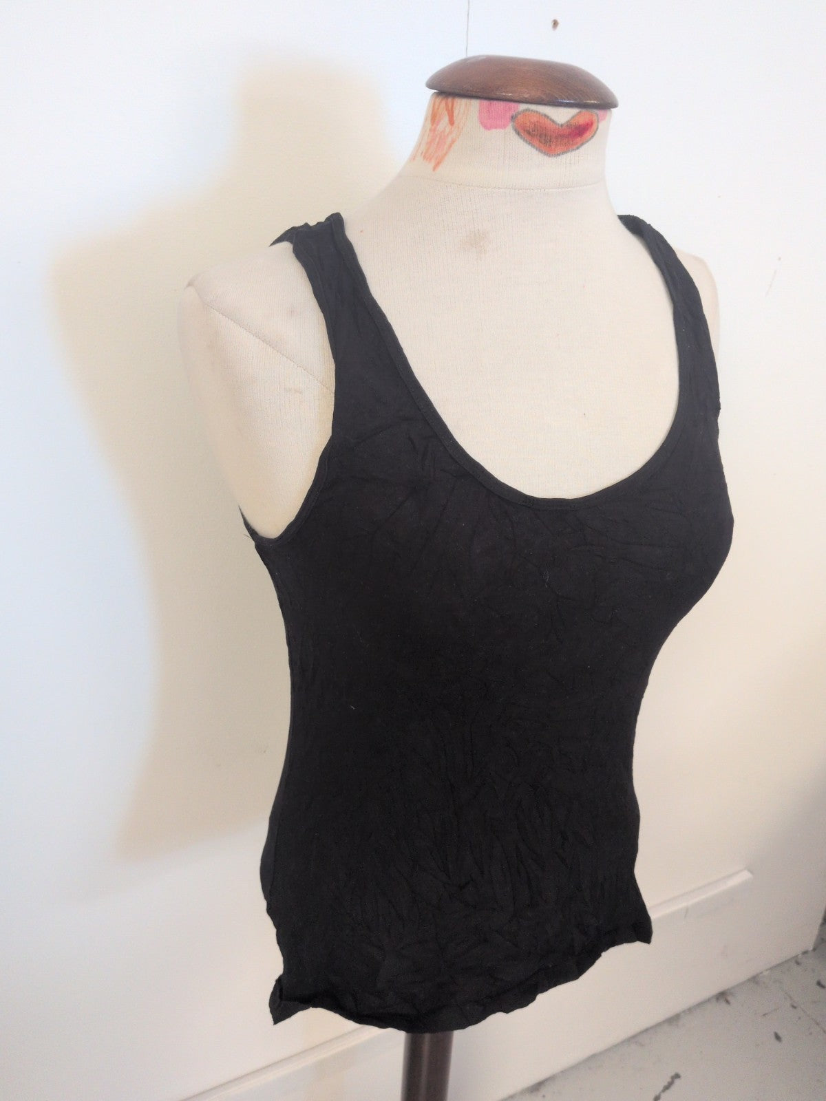Ladies H&M Size Medium Black Sleeveless Tank Vest T-shirt