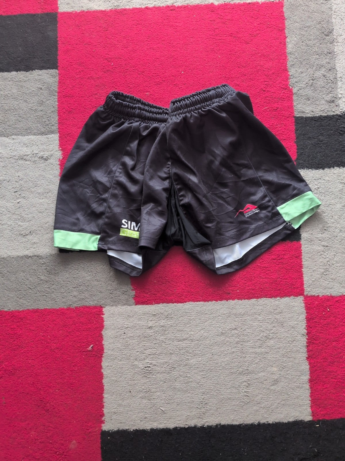 mens Slim Gear Size Small Black Shorts