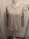 100% Cotton Pale Beige Long Sleeve T-shirt