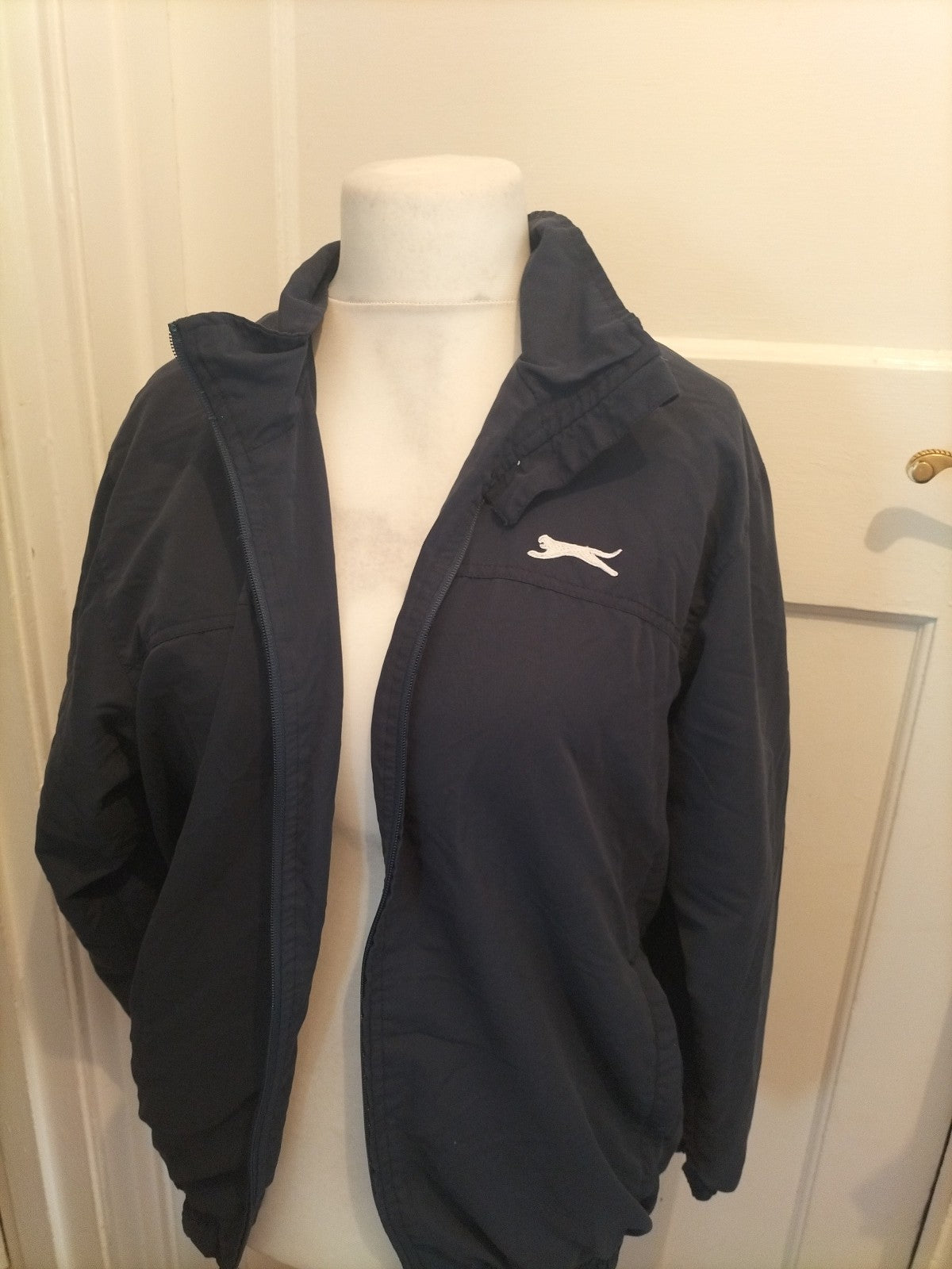 Mens Slazenger Size M Navy Blue Zipped Jacket