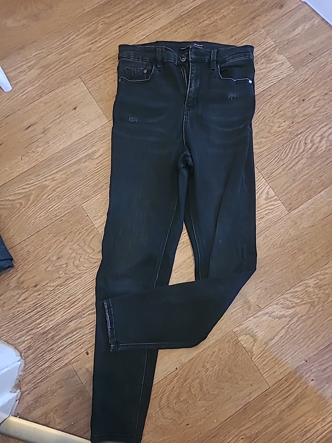 Ladies Stradivarius Size 8 Charcoal Skinny Jeans