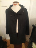 Ladies Basler Size 10 Black Long Sleeved Popper Fastening Coat