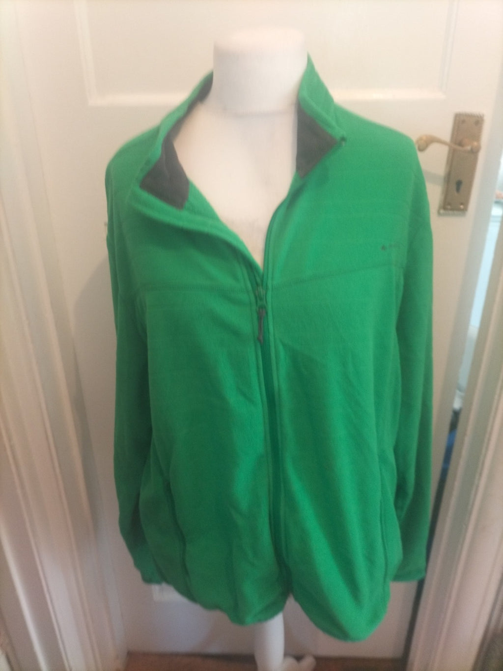Mens Quechua Size 3xl Green Full Zip Jumper