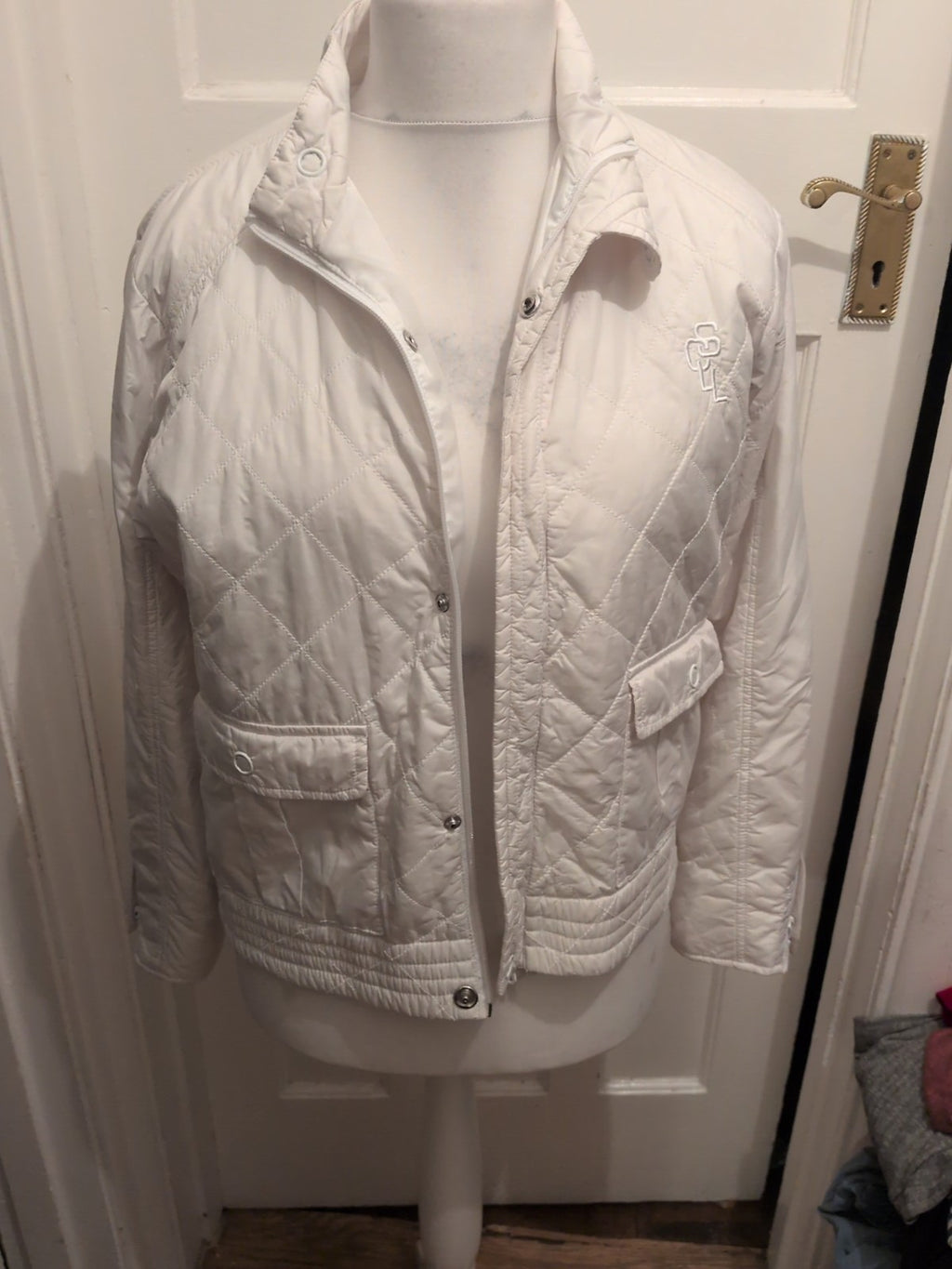 Csi Large White Zipped Jacket