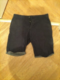 Mens Denim&Co Size 30" Belted Chino Straight Stretch Navy And White