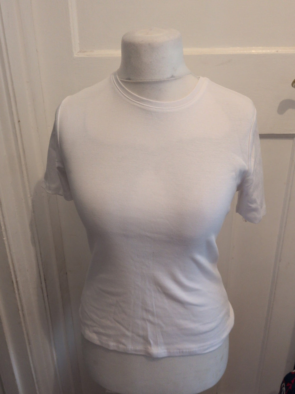 Ladies Tu Slim Fit 10 White Short Sleeve T-shirt