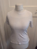 Ladies Tu Slim Fit 10 White Short Sleeve T-shirt