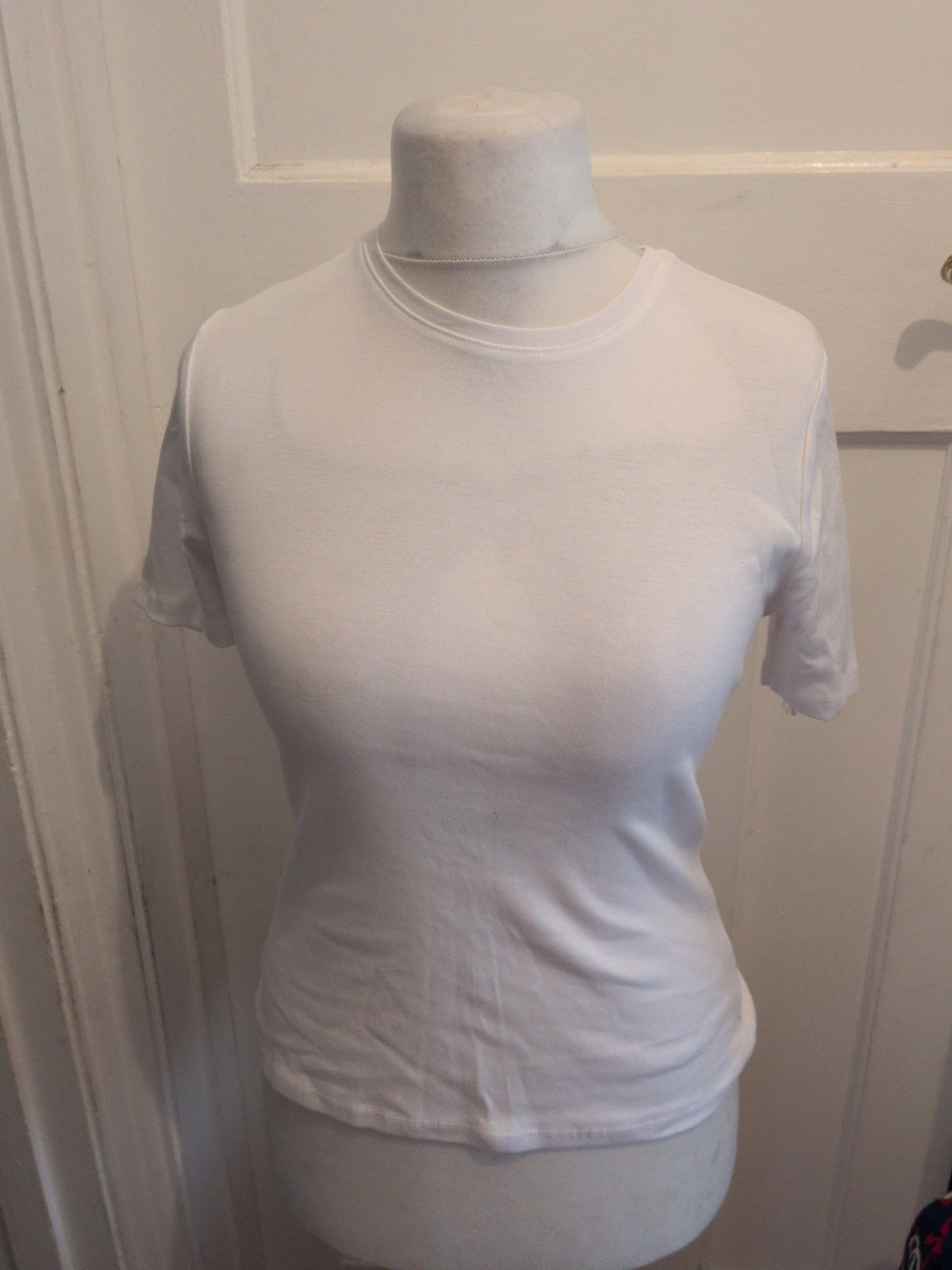 Ladies Tu Slim Fit 10 White Short Sleeve T-shirt