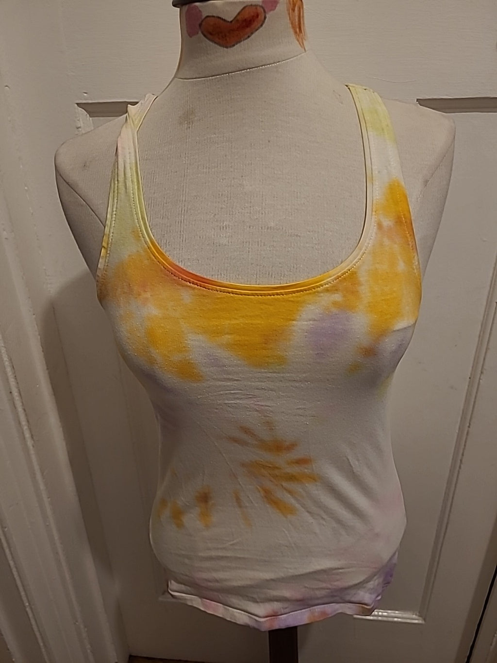 Ladies Primark Size Small Dye Sleeveless Tank Top
