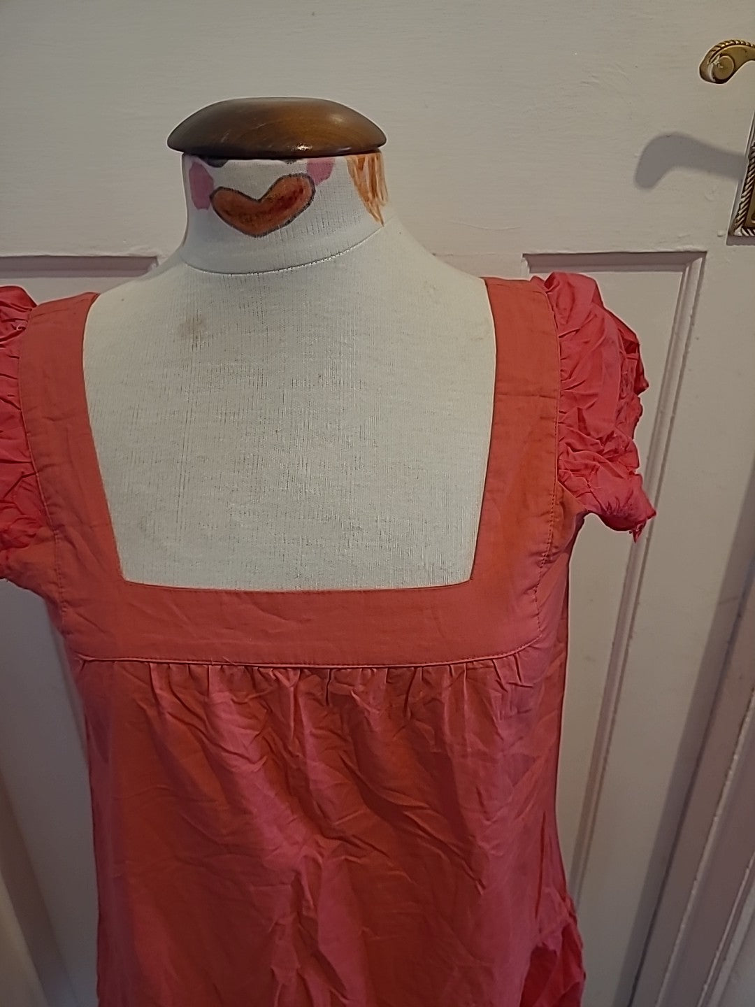 Ladies Soulcal Size 12 Pink Square Neck Blouse