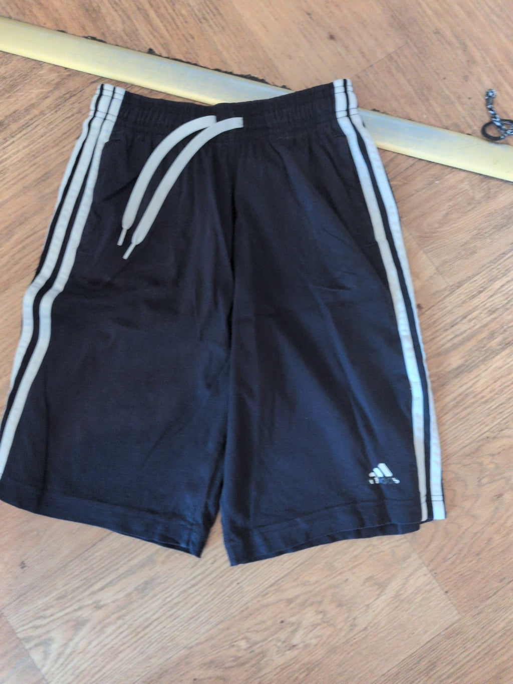 Adidas 13-14 Years Navy With White Trim Sweat Shorts Elasticated