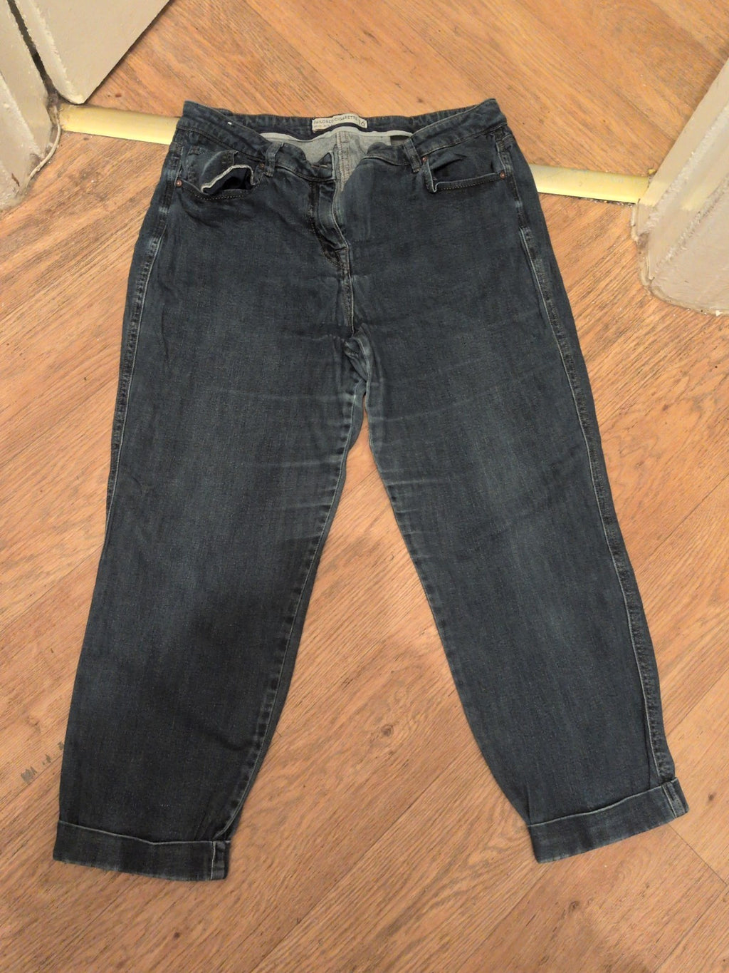 Ladies Next Size 16R Tailored Cigarette Mid Rise Jeans