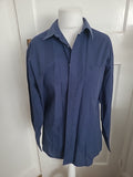 Mens C&A Size Large Navy Blue Long Sleeved Shirt