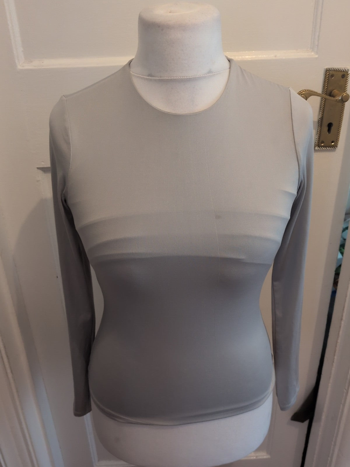 Ladies H&M Grey Marl Side Small Long Sleeved T-shirt