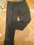 Mens M&S Size 38Rx31 Grey Smart Trousers
