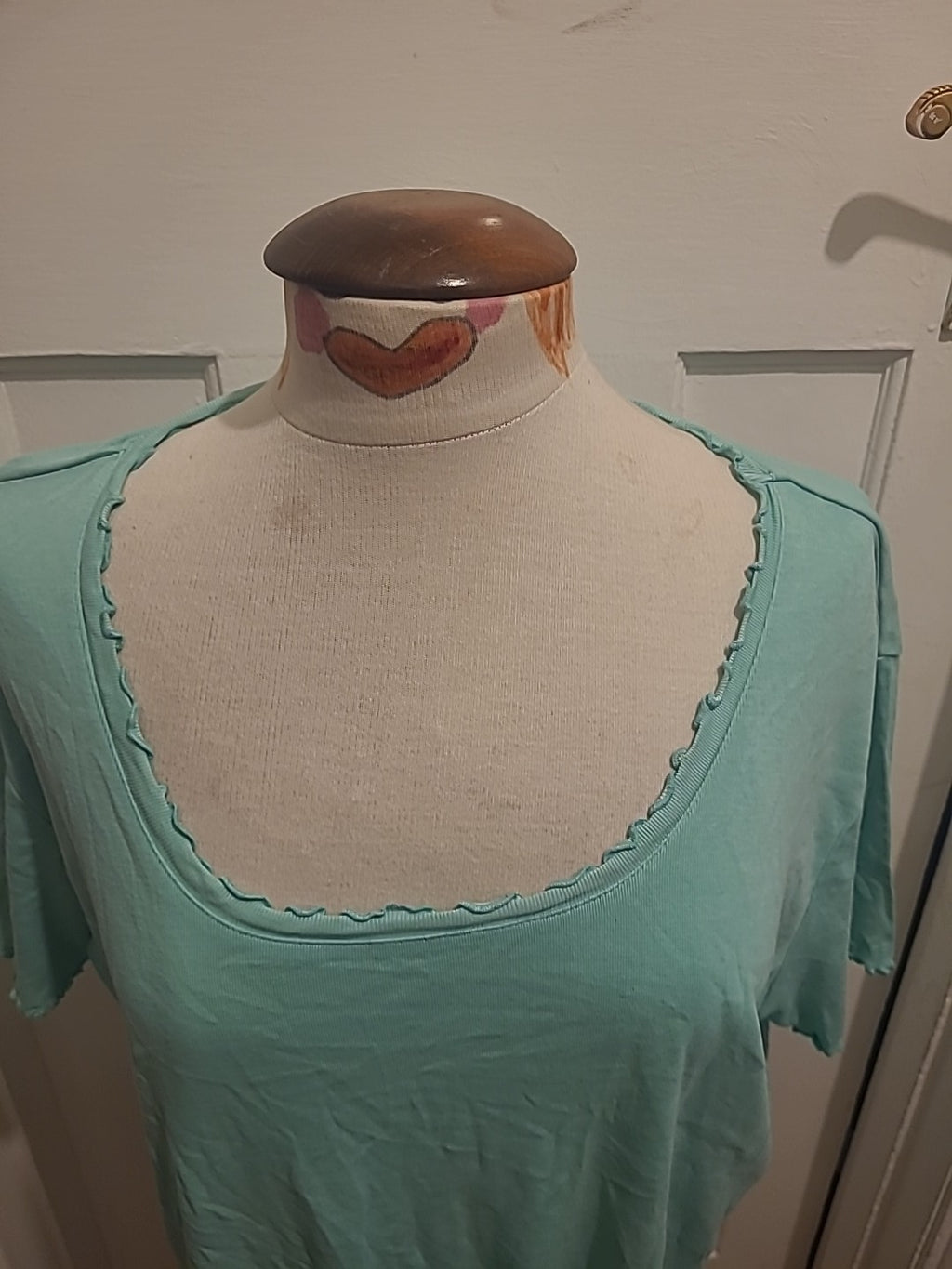 Ladies Rogers + Rogers Size 22 Mint Short Sleeve Blouse