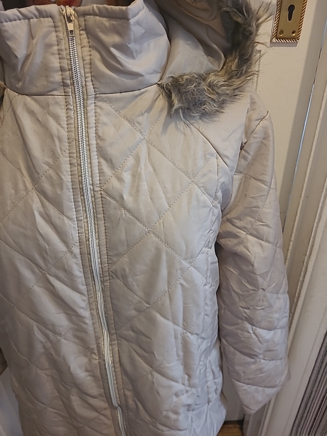 Ladies Anne De Lançay Size Medium Beige Coat