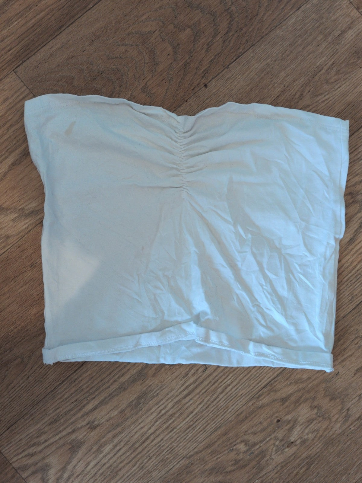 Oh My 10 White Sleeveless Strapless Boob Tube