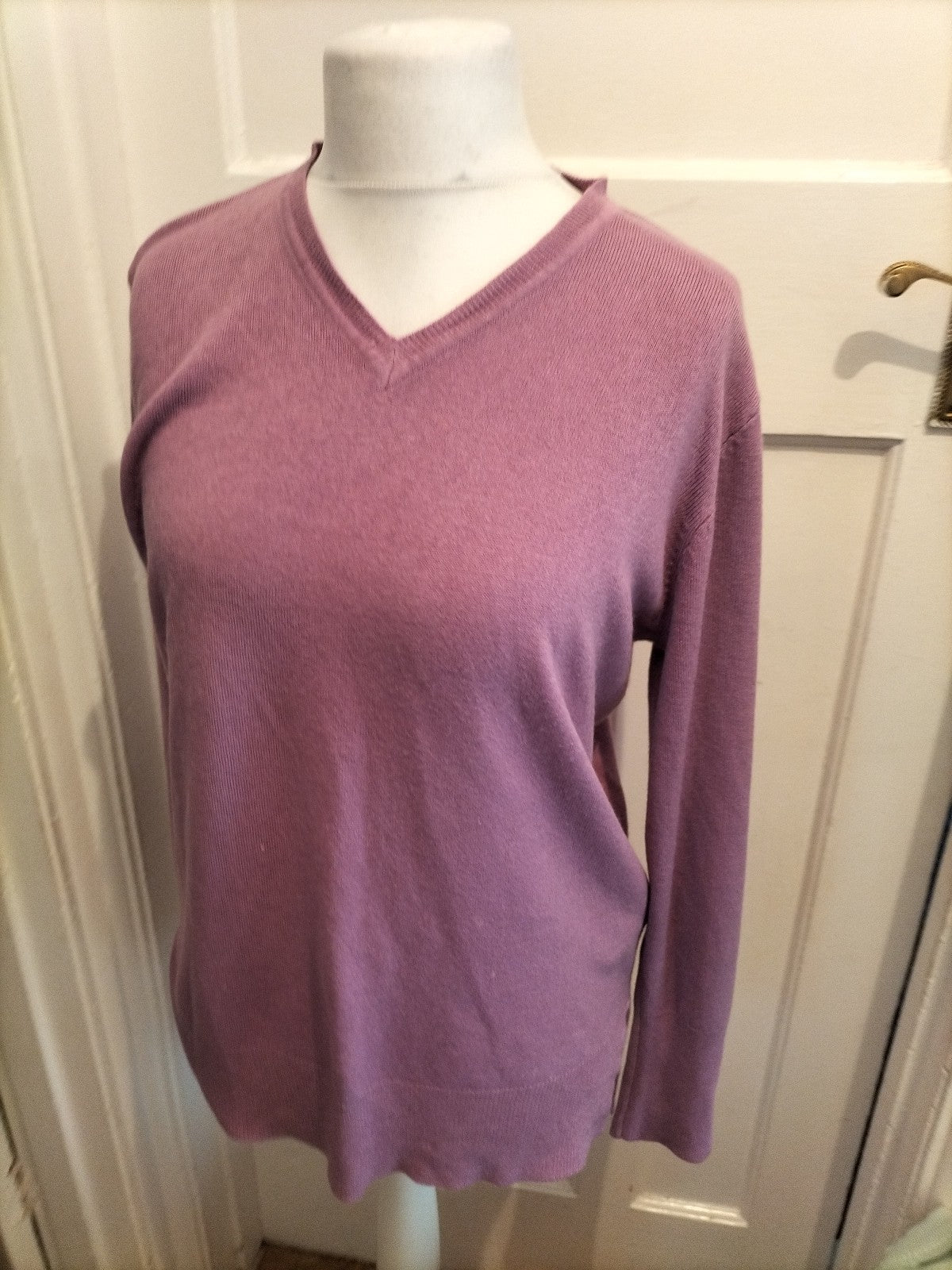 Beloved Large Purple Lilac V Neck Pullover Jumper