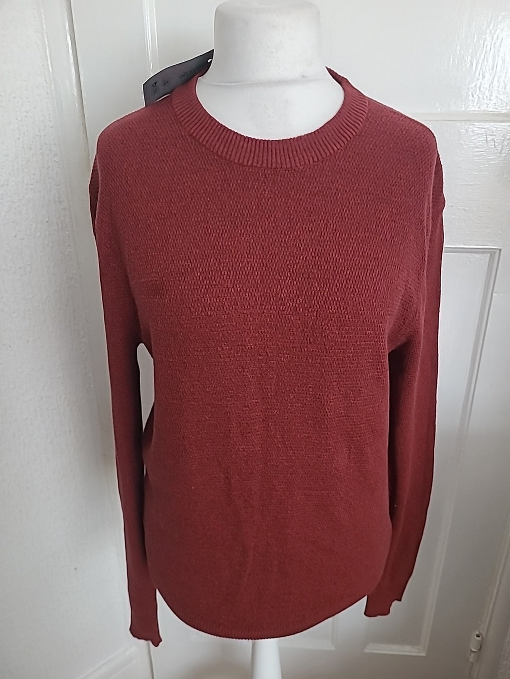 Brand New Mens George Size Medium Purple Long Sleeved Jumper