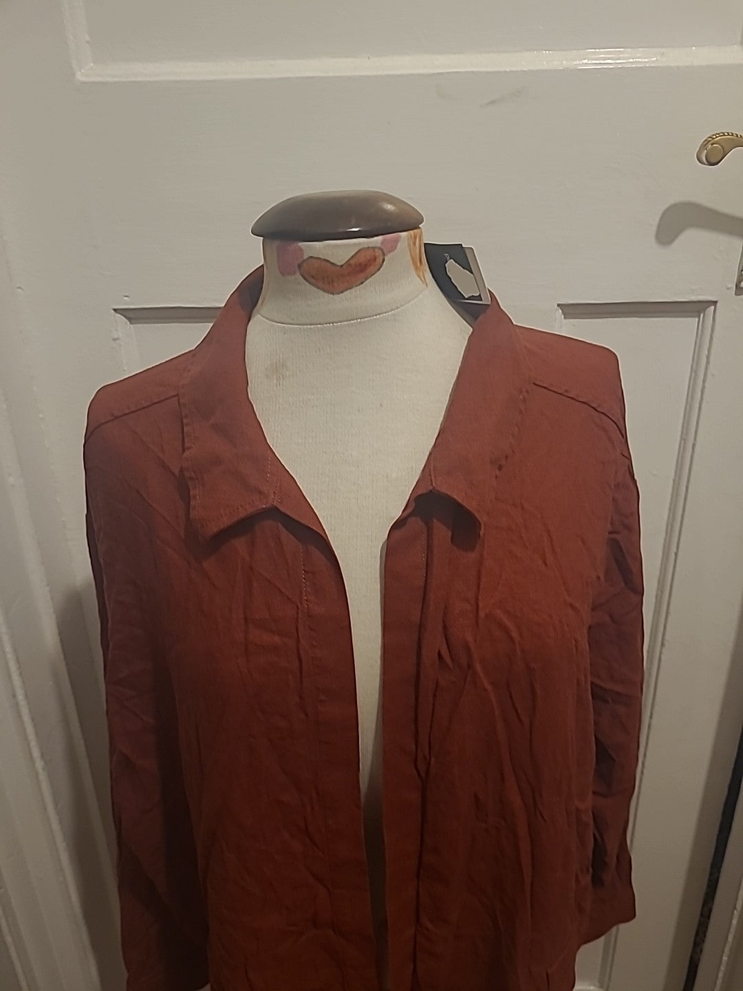 Brand New Ladies F&F Size 18 Brown Long Sleeved Blouse Rrp £20