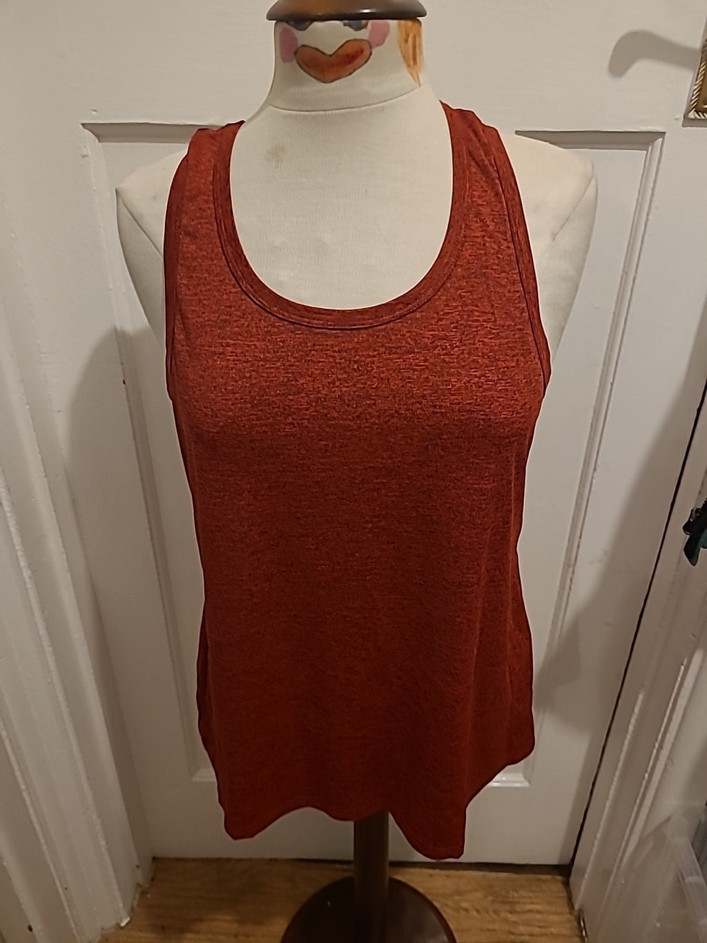 Mens Size Medium Red Fleck Sleeveless Vest Top