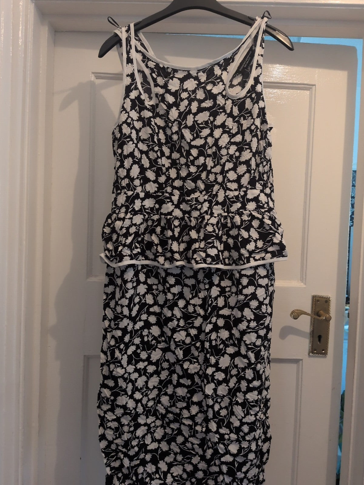 Brand New Dorothy Perkins 12 Black And White Sleeveless Dress