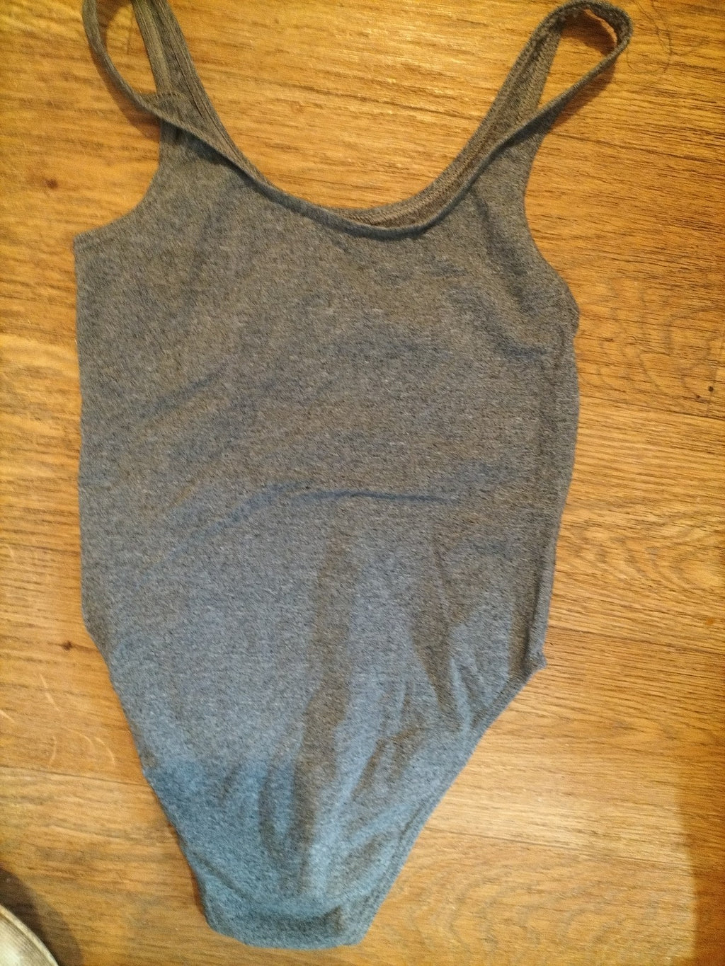Girls Age 10 Years Grey Sleeveless Bodysuit