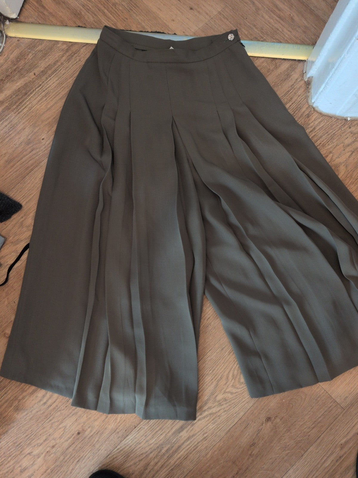 Country Casuals 12 Khaki Wide Leg Trousers