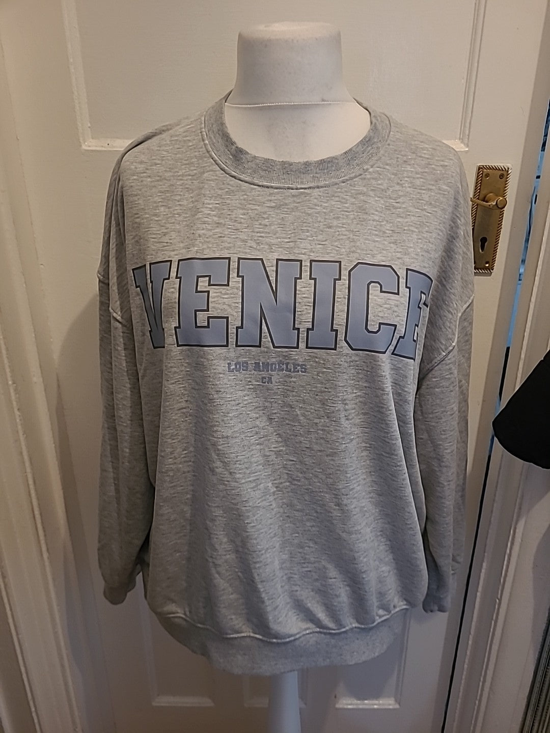 Ladies Primark Size 12-14 Grey Venice Jumper