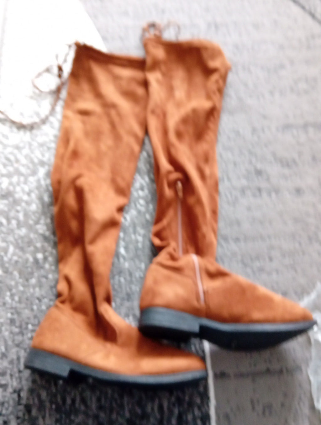 Ladies Tan Knee Length Boots Size 4 Beyou Free Delivery