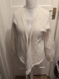 Prettylittlething Medium White Soft Long Sleeve Cardigan