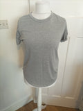 Mens Size S Grey Short Sleeved Plain Tshirt