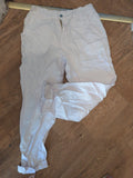 Shein Large White Denim Trousers Marked On Waistband