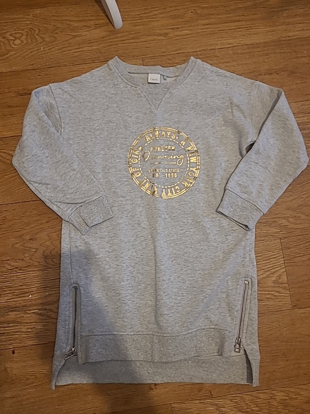 Girls Size 8 Years Grey Long Sleeve Jumper