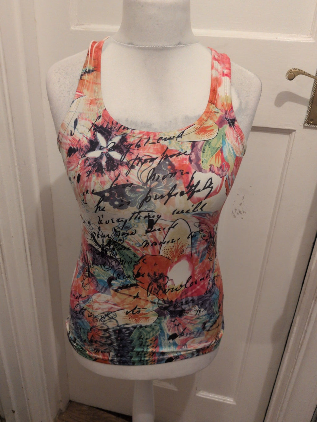 Quiz Medium Multicoloured Tank Vest Sleeveless Top