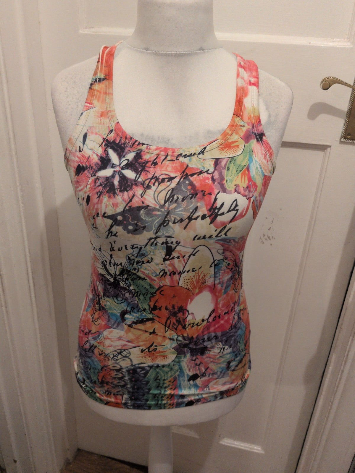 Quiz Medium Multicoloured Tank Vest Sleeveless Top