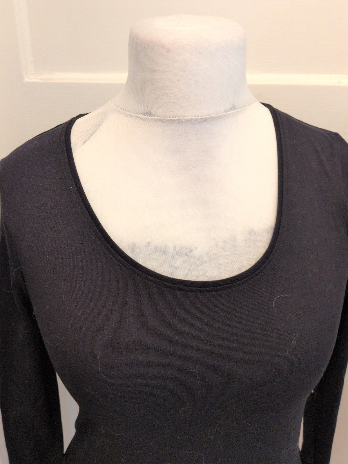 George 10 Long Sleeve Black T-shirt