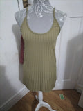 Ladies Boohoo Size 8 Green Strappy Top
