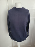 Mens First Avenue Size L Navy Pullover Jumper