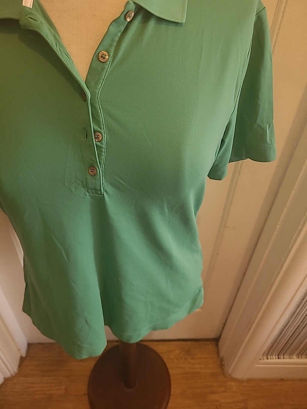 Ladies Brax Golf Size Small Green Short Sleeved Polo