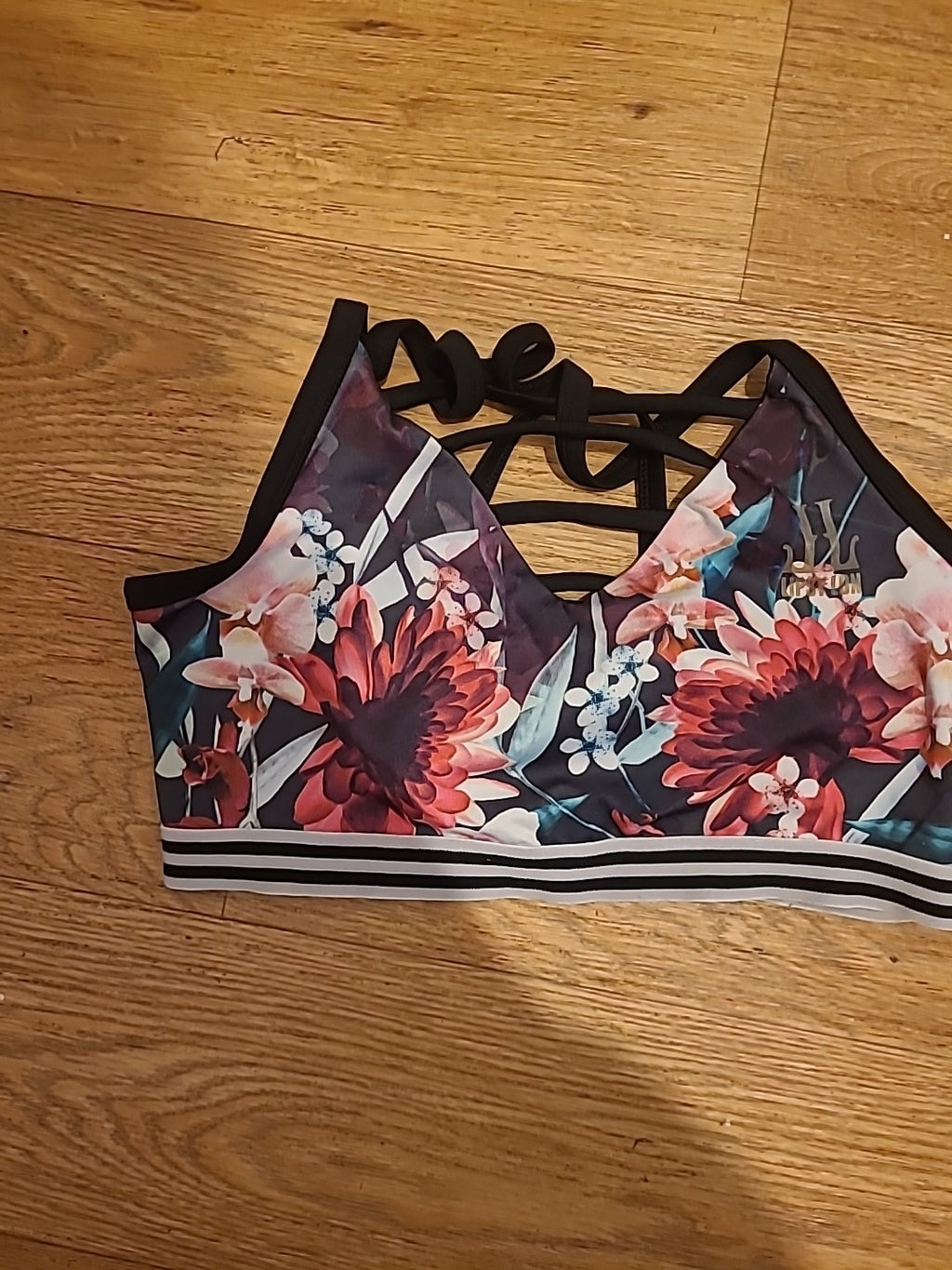 Ladies Lipsy Sport Size Medium Floral Gym Wear