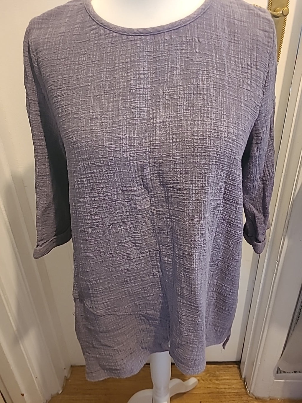 Ladies Saloos Size 14 Taupe Mid Sleeved Top
